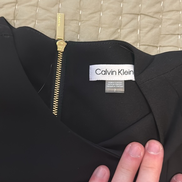 Women’s Calvin Klein Size 2 Black Business Dress - Picture 4 of 5